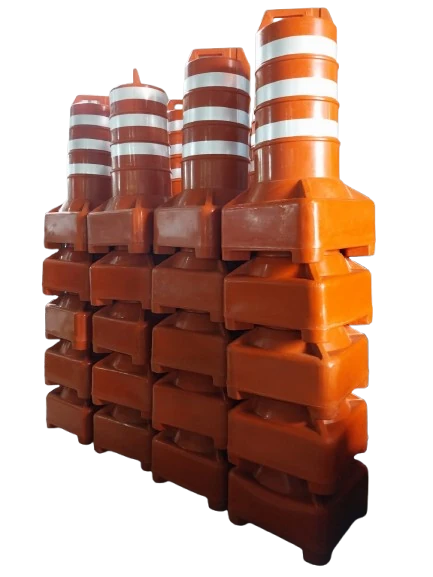 Cone Barril de Sinalização - Base Quadrada